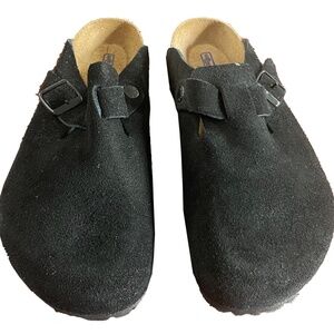 Birkenstock Boston Soft Footbed Suede Leather Clog